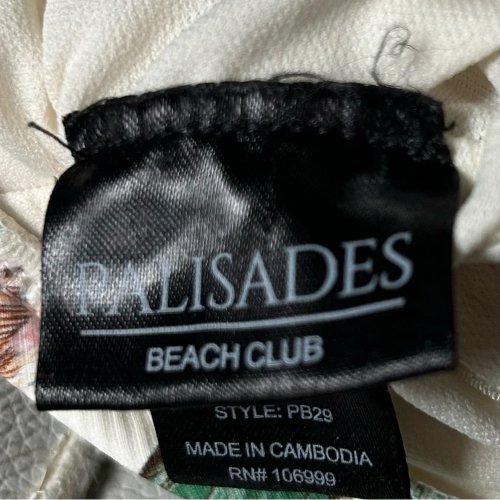 Palisades beach club Floral One-Piece Swimsuit sz Med good condition - Picture 5 of 5